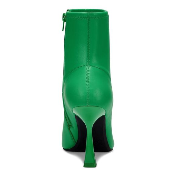 BAR III Womens Green Stretch Comfort Olevia Pointed Toe Flare Zip-Up Booties 7 M - Picture 2 of 4